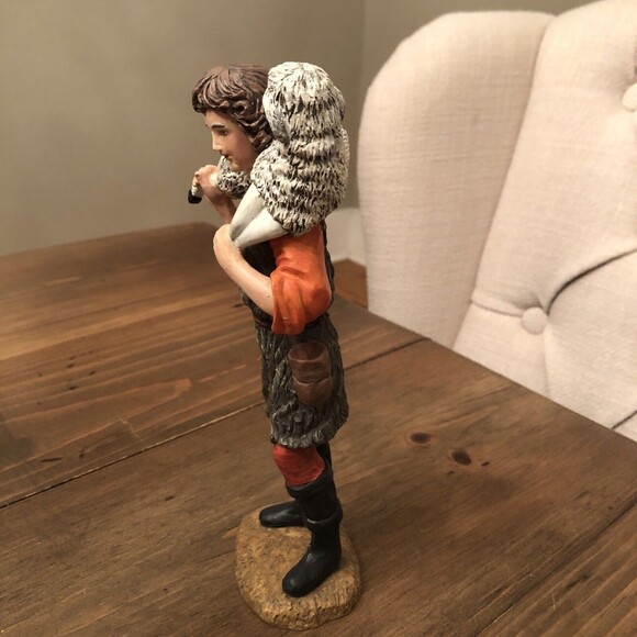 VINTAGE FLAMBRO RENAISSANCE NATIVITY RESIN GABRIEL THE SHEPHERD FIGURINE 1991 - Picture 7 of 9